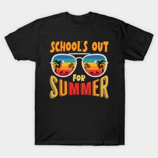 Vintage Style Sunset Summer Dress School's Out For Summer T-Shirt